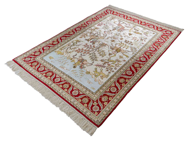 Kinesisk silke Teppe 176x124cm - Orientalsk teppe