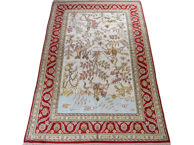 Kinesisk silke Teppe 176x124cm - Orientalsk teppe