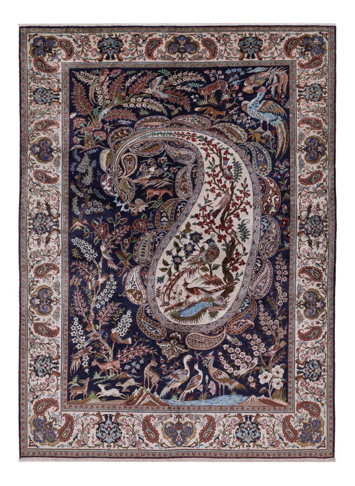 Qom Teppe 195x140cm - Persisk teppe