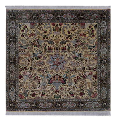 Tabriz - 50 Raj Teppe 200x200cm - Persisk teppe