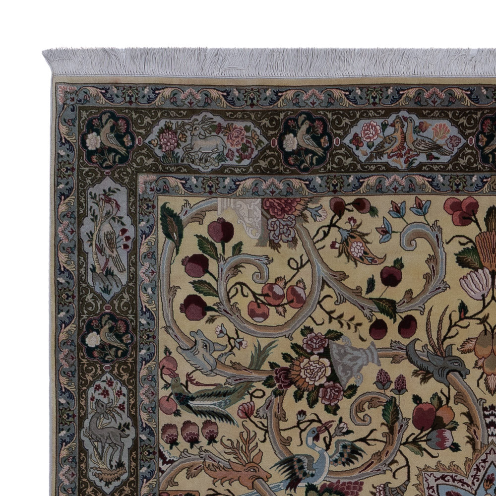 Tabriz - 50 Raj Teppe 200x200cm - Persisk teppe