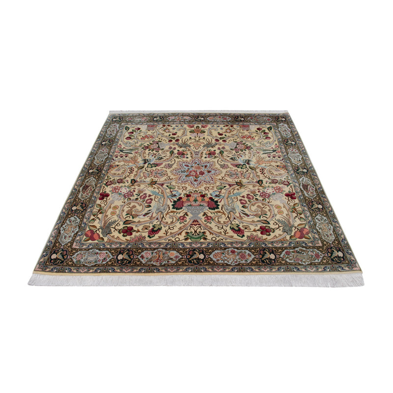 Tabriz - 50 Raj Teppe 200x200cm - Persisk teppe