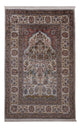 Silketeppe - Kashmir silke - 186 x 116 cm - mørk beige