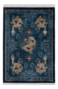 Kinesisk silke Teppe 187x123cm - Orientalsk teppe – product image