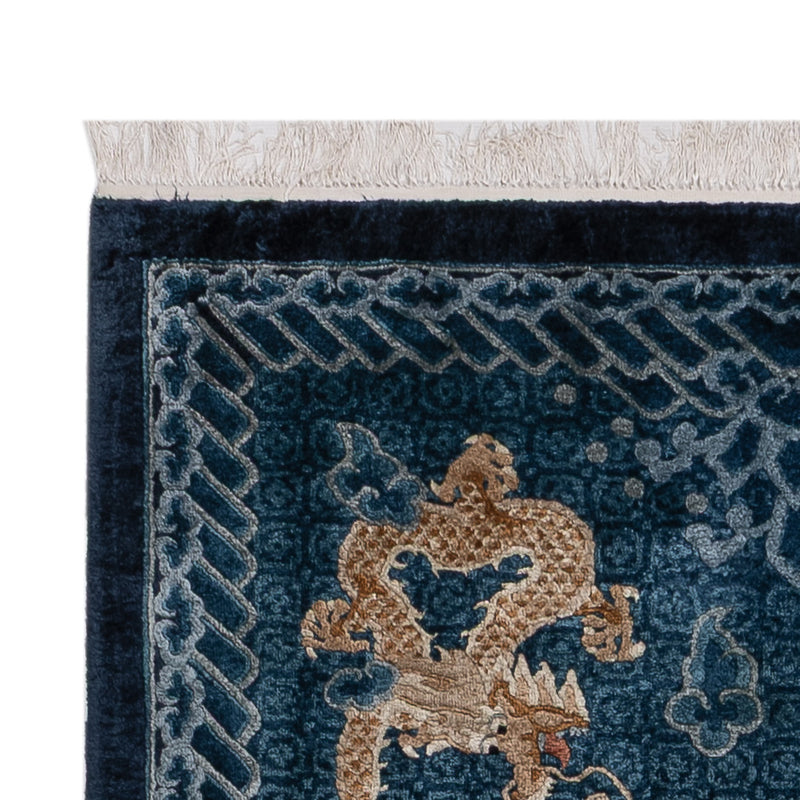 Kinesisk silke Teppe 187x123cm - Orientalsk teppe