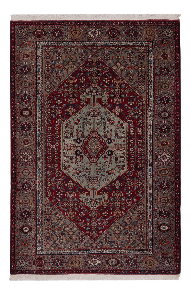 Persisk teppe - Nomadisk - 207 x 137 cm - mørk rød