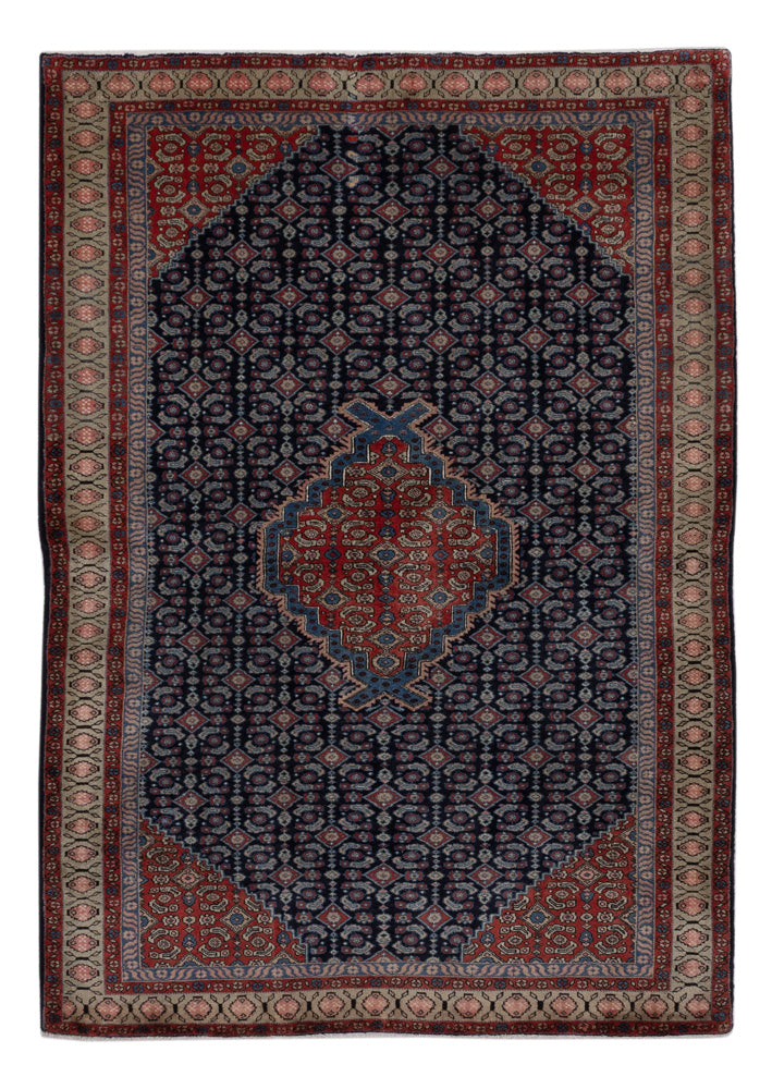 Persisk teppe - Nomadisk - 200 x 134 cm - mørkeblå