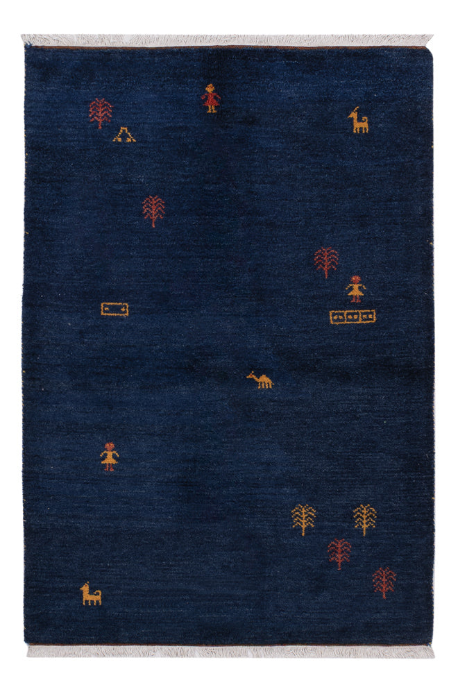 Persisk Gabbeh Teppe 186x124cm - Ullteppe