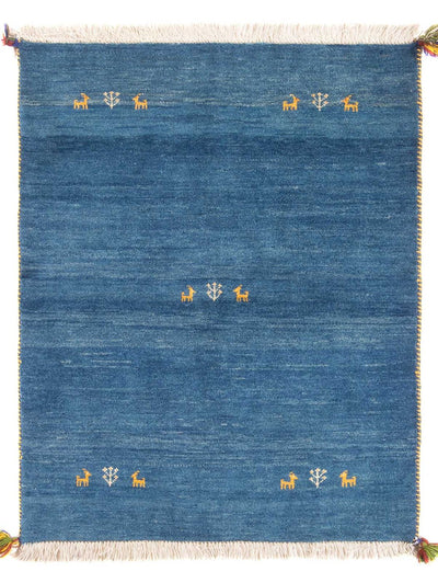 Persisk Gabbeh Teppe 106x145cm - Perserteppich Wollteppich