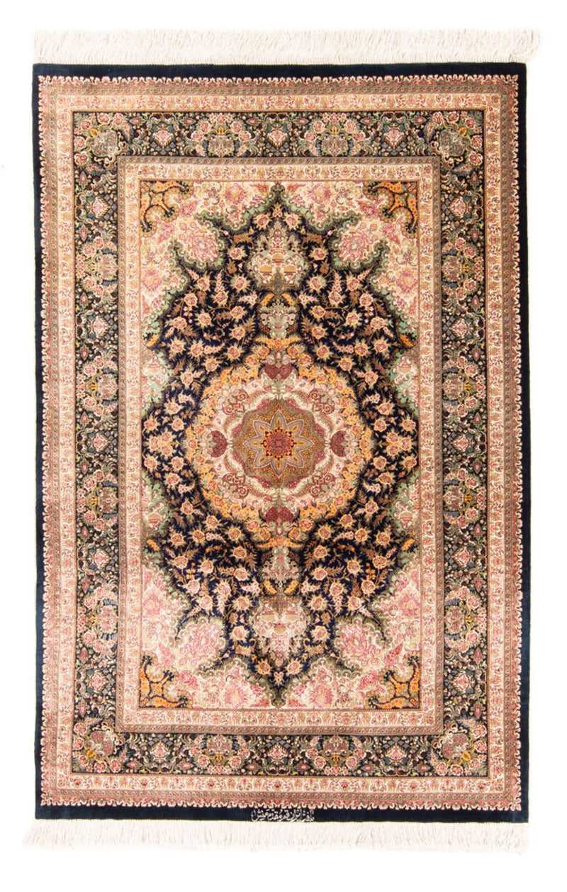 Qom silke Teppe 152x102cm - Persisk teppe
