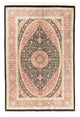 Silketeppe - Ghom Silk - Premium - 154 x 101 cm - mørkeblå