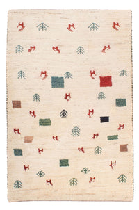 Persisk Gabbeh Teppe 124x83cm - Perserteppich Wollteppich – product image