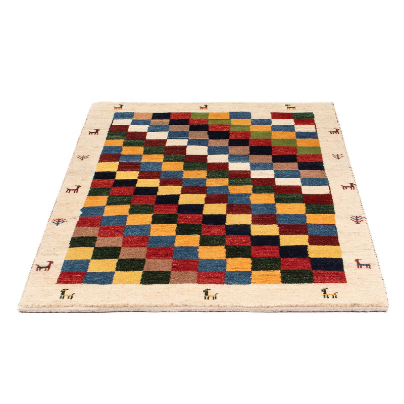 Gabbeh-teppe - persisk - 125 x 86 cm - flerfarget
