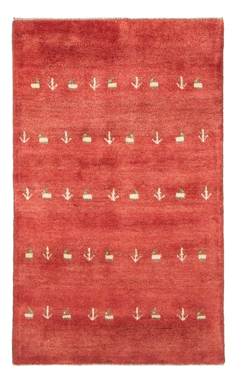Persisk Gabbeh Teppe 123x79cm - Perserteppich Wollteppich