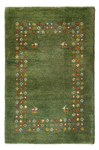 Persisk Gabbeh Teppe 89x62cm - Perserteppich Wollteppich – product image