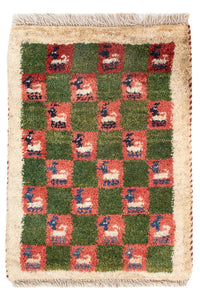 Persisk Gabbeh Teppe 60x40cm - Perserteppich Wollteppich – product image