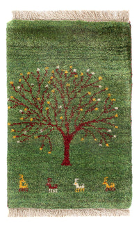 Persisk Gabbeh Teppe 60x40cm - Perserteppich Wollteppich – product image