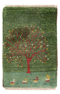 Persisk Gabbeh Teppe 60x40cm - Perserteppich Wollteppich – product image