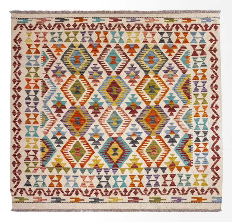 Kilim Maimana Teppe 143x154cm - Ullteppe
