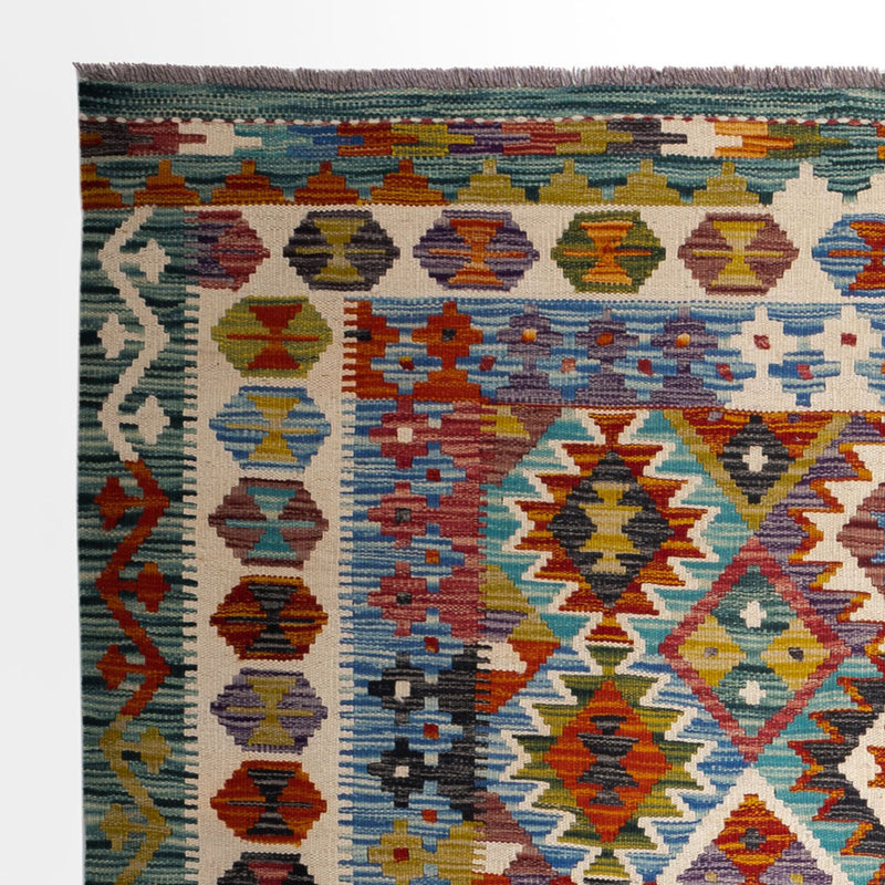 Kilim Maimana Teppe 154x154cm - Ullteppe
