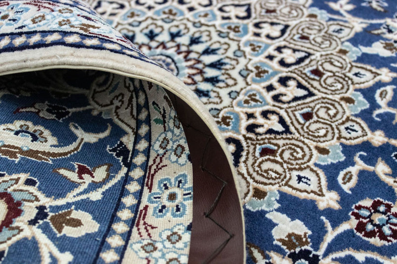 Persisk teppe - Nain - 135 x 89 cm - blå