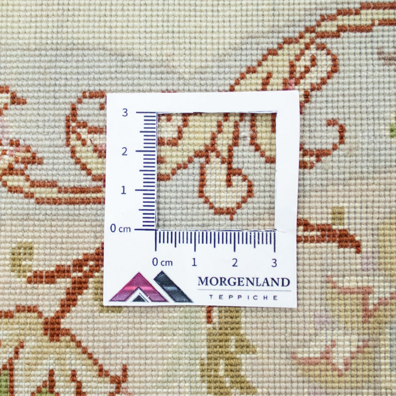 Persisk teppe - Tabriz - Premium rundt  - 148 x 148 cm - beige