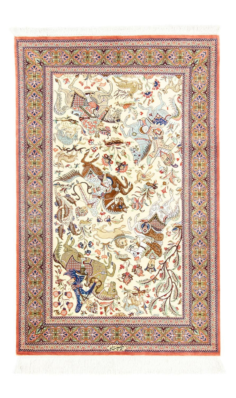 Qom silke Teppe 77x121cm - Persisk teppe