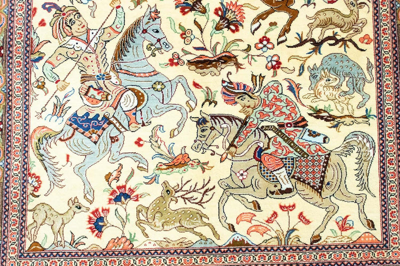 Qom silke Teppe 77x121cm - Persisk teppe