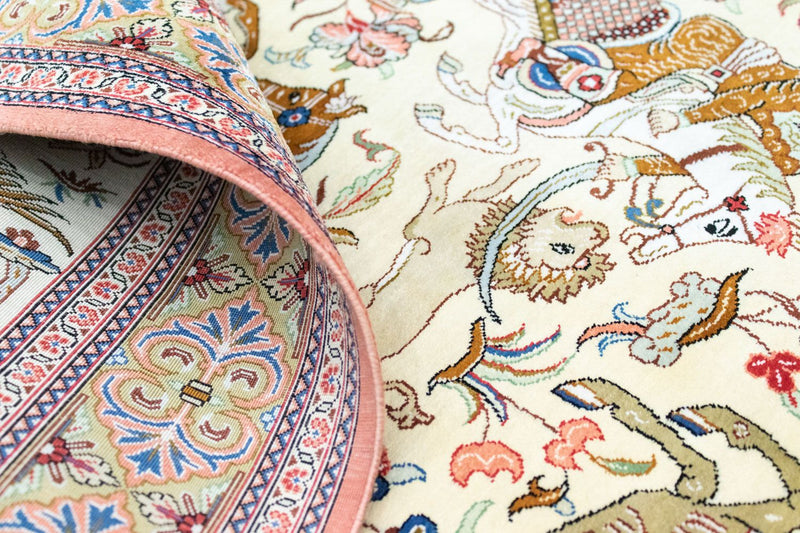 Qom silke Teppe 77x121cm - Persisk teppe