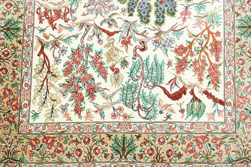 Qom silke Teppe 122x80cm - Persisk teppe