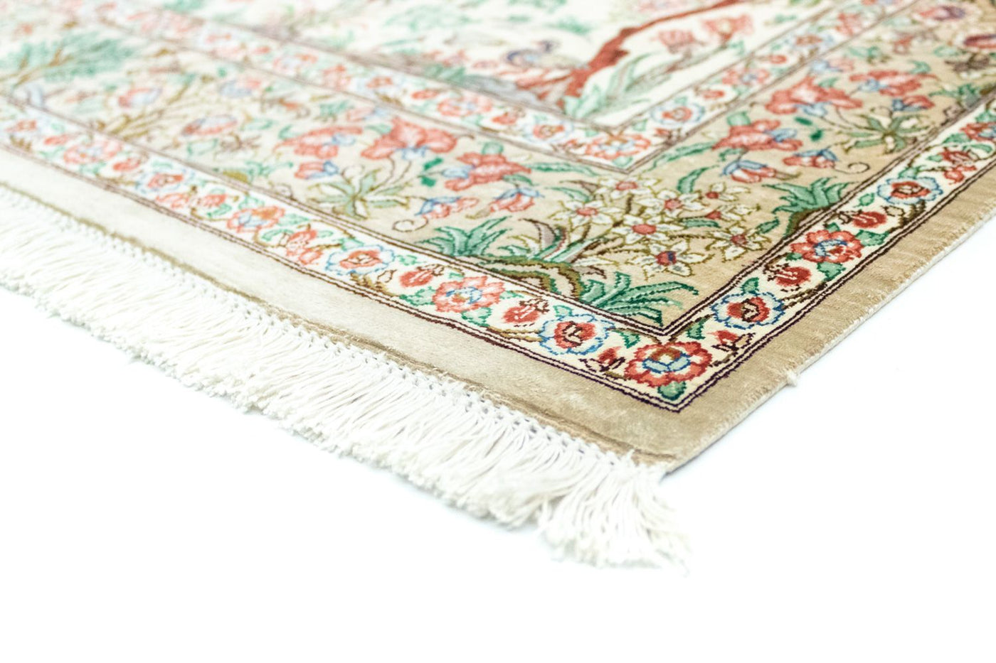 Qom silke Teppe 122x80cm - Persisk teppe
