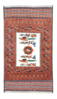Balutsj-teppe - 157 x 90 cm - oransje – product image