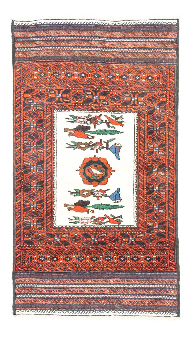 Balutsj-teppe - 157 x 90 cm - oransje