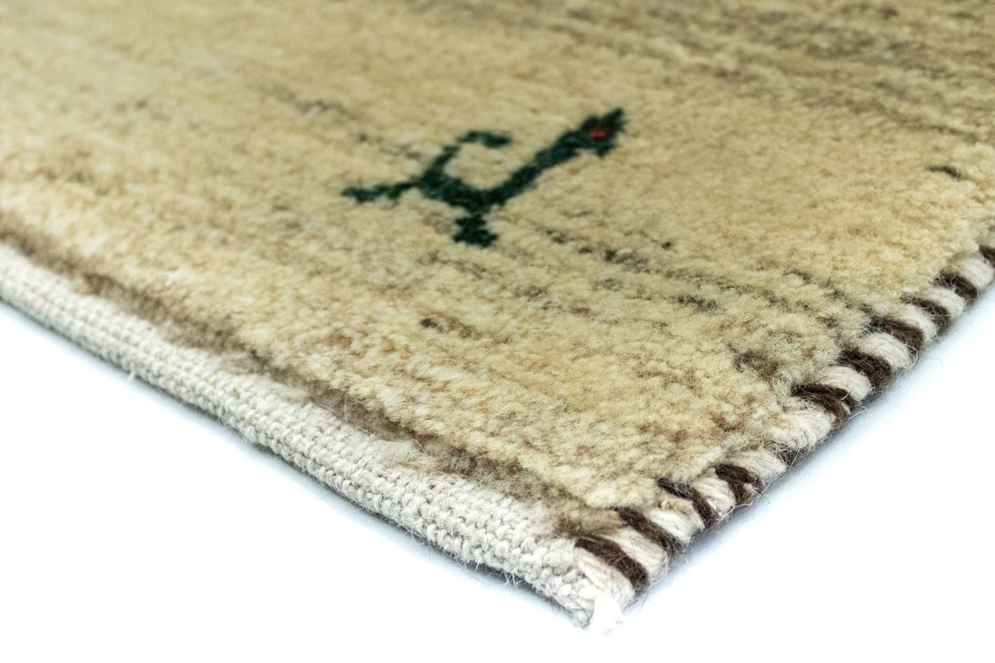 Persisk Gabbeh Teppe 126x80cm - Perserteppich Wollteppich