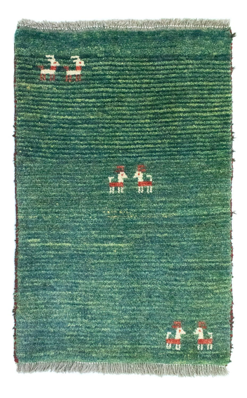Persisk Gabbeh Teppe 90x60cm - Perserteppich Wollteppich