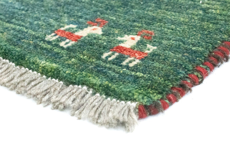 Persisk Gabbeh Teppe 90x60cm - Perserteppich Wollteppich