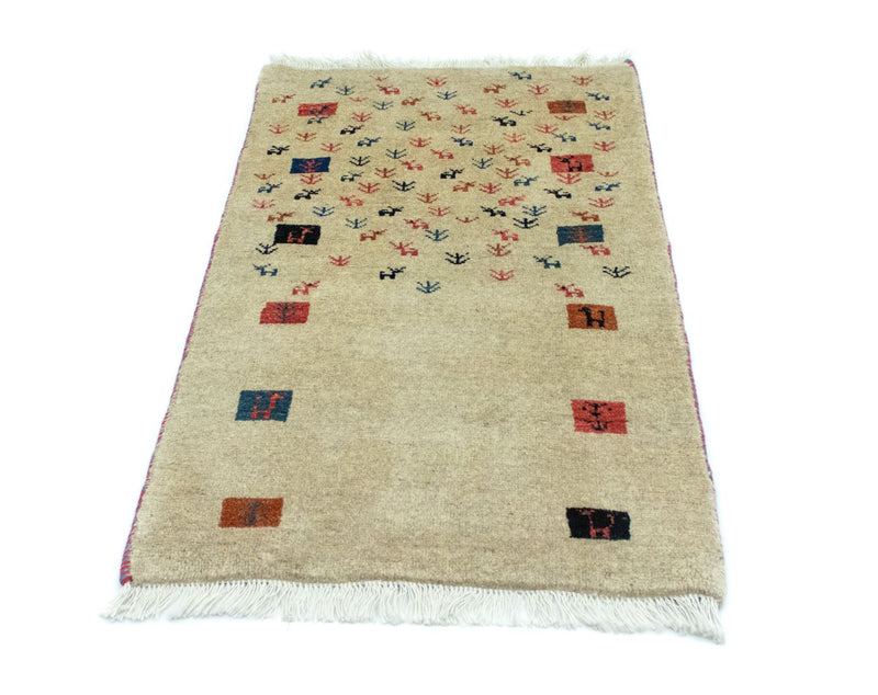 Persisk Gabbeh Teppe 128x73cm - Perserteppich Wollteppich