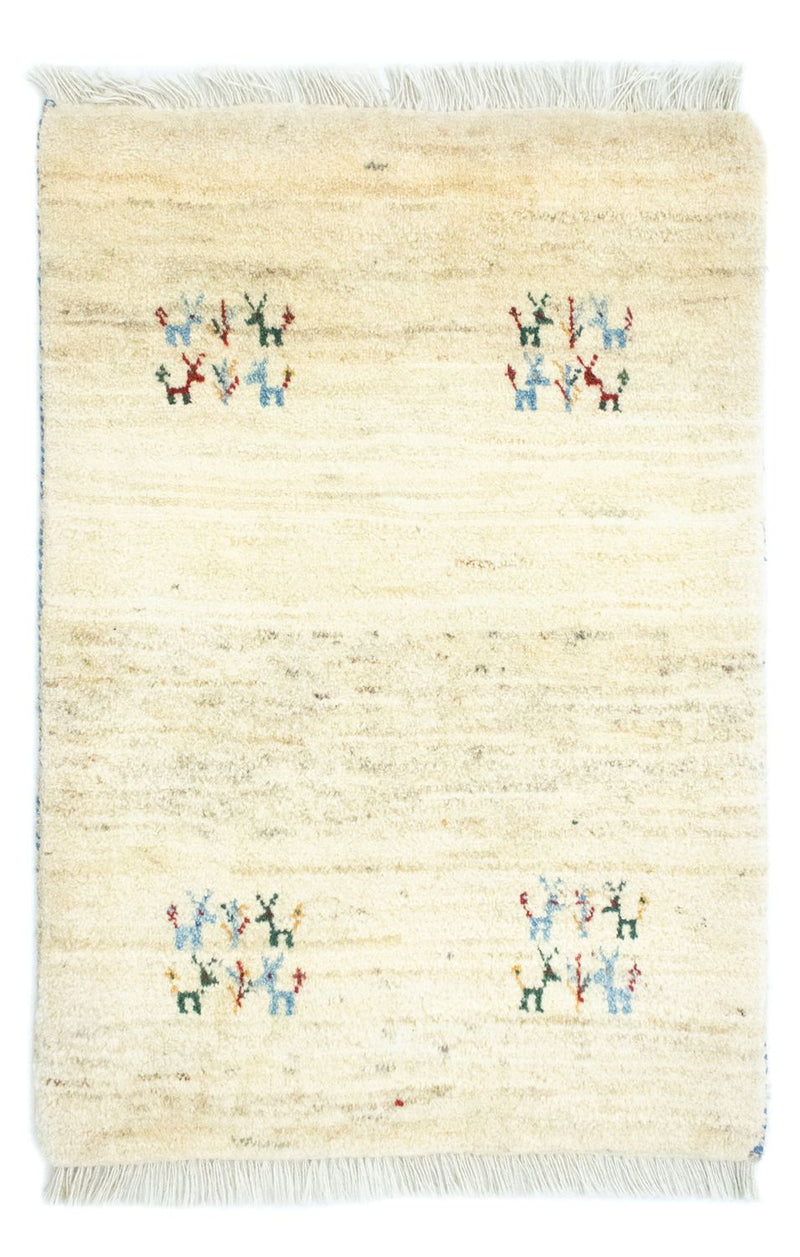 Persisk Gabbeh Teppe 90x64cm - Perserteppich Wollteppich