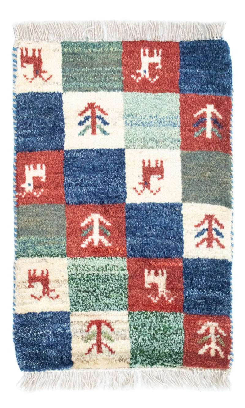 Persisk Gabbeh Teppe 60x40cm - Perserteppich Wollteppich