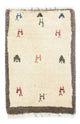 Persisk Gabbeh Teppe 60x40cm - Perserteppich Wollteppich