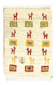 Persisk Gabbeh Teppe 60x40cm - Perserteppich Wollteppich