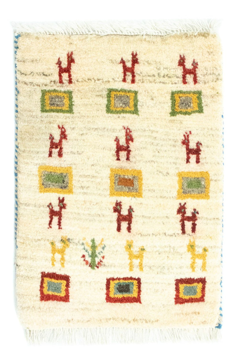 Persisk Gabbeh Teppe 60x40cm - Perserteppich Wollteppich