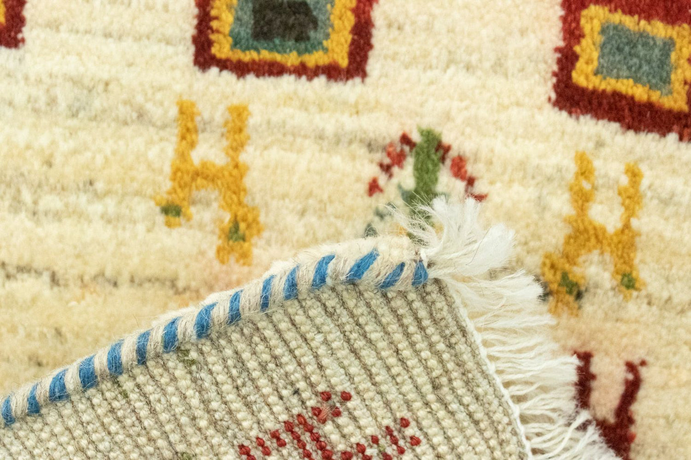 Persisk Gabbeh Teppe 60x40cm - Perserteppich Wollteppich