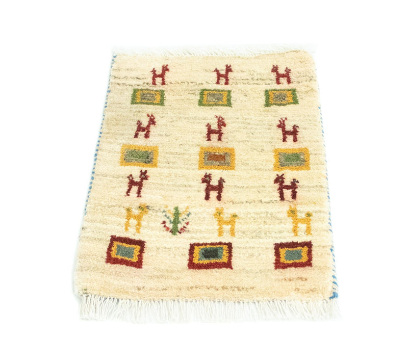 Persisk Gabbeh Teppe 60x40cm - Perserteppich Wollteppich