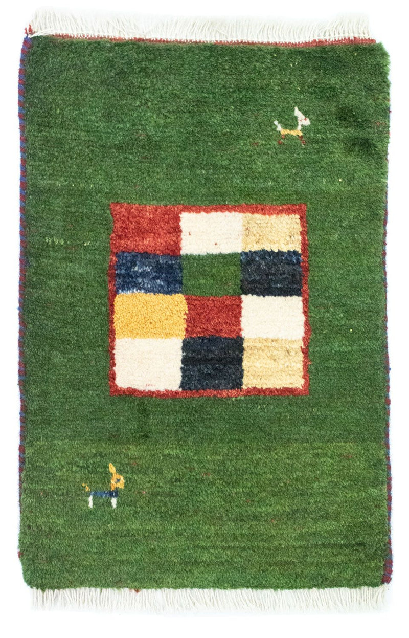 Persisk Gabbeh Teppe 60x40cm - Perserteppich Wollteppich