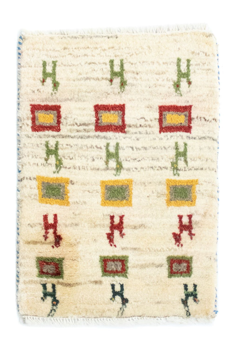Persisk Gabbeh Teppe 60x40cm - Perserteppich Wollteppich