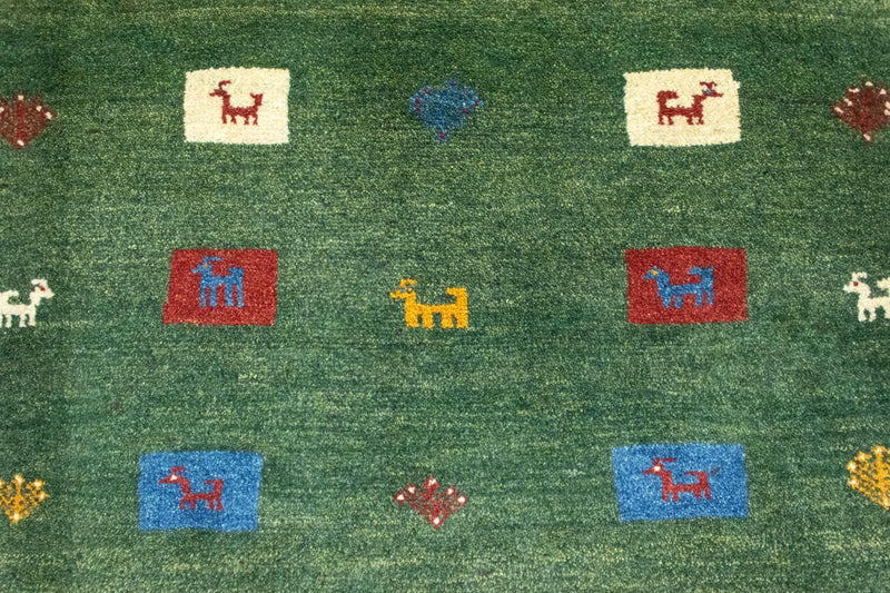 Persisk Gabbeh Teppe 128x92cm - Perserteppich Wollteppich