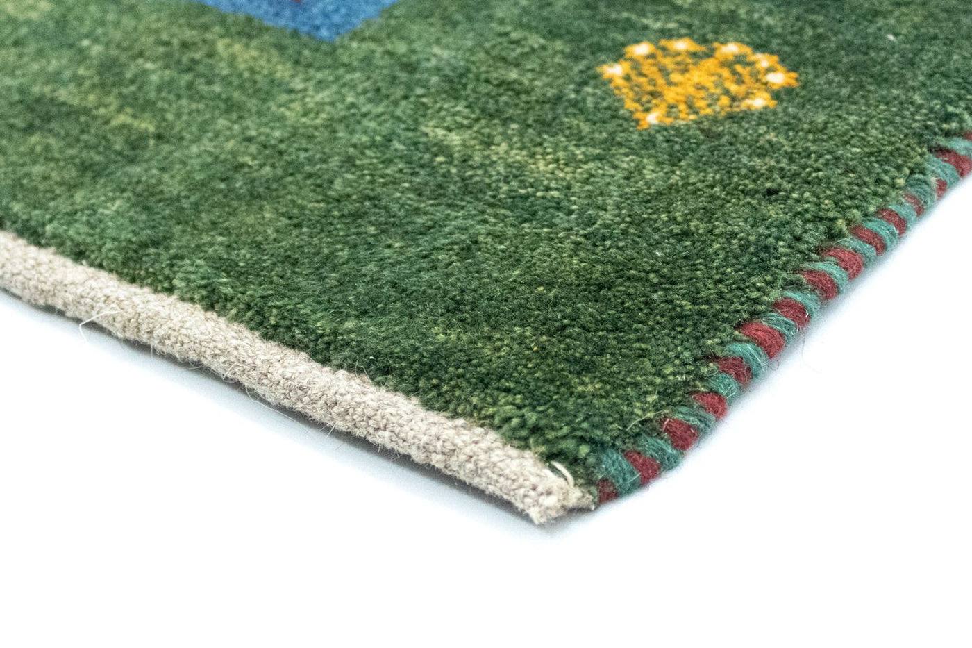 Persisk Gabbeh Teppe 128x92cm - Perserteppich Wollteppich