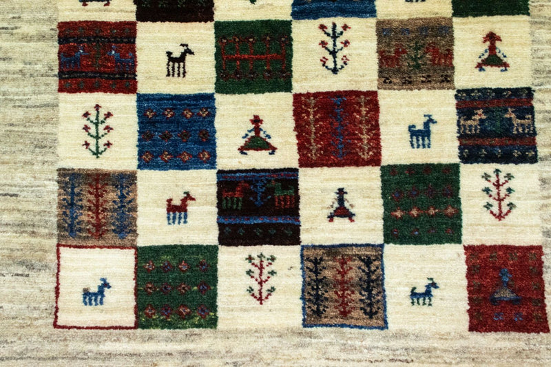 Loribaft Teppe 124x83cm - Perserteppich Wollteppich