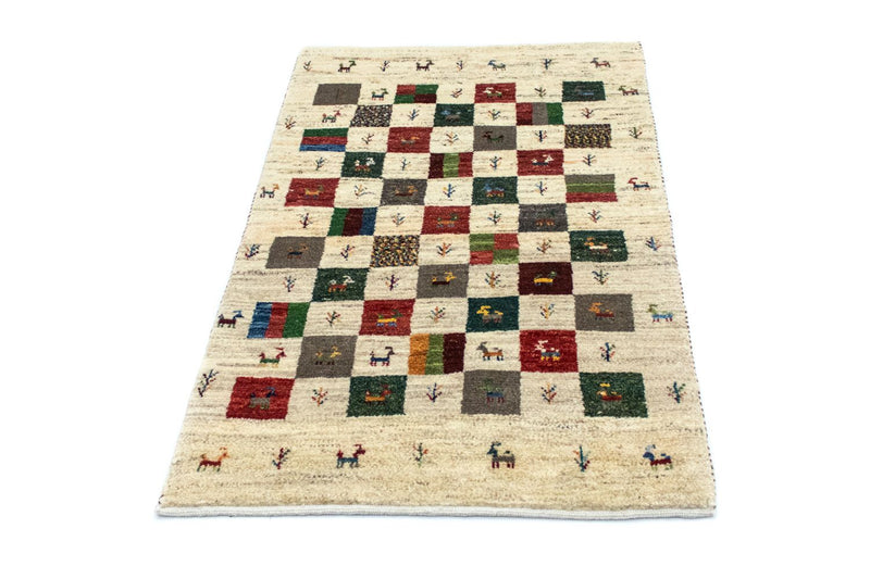 Persisk Gabbeh Teppe 129x80cm - Perserteppich Wollteppich